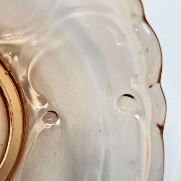 Vtg Depression Glass Pink 5 1/2" Dessert Sorbet Bowls Set of 6 Rosaline - Picture 8 of 8